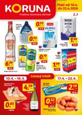 1. strana letáka KORUNA 10. 4. - 22. 4. 2026 
