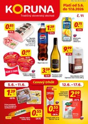KORUNA leták  s platnosťou 5. 6. - 17. 6. 2026 