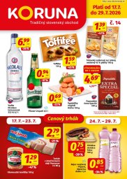 1. strana letáka KORUNA 17. 7. - 29. 7. 2026 
